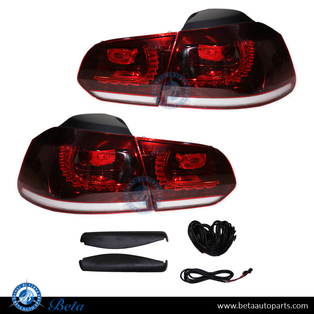 Tail Lamp Upgrade to GTI/R look with Sequential Lighting for Volkswagen Golf 6 2008-2012 models, Part Number 5K0945095 / 5K0945096 Tail Lamp Upgrade to GTI/R look with Sequential Lighting for Volkswagen Golf 6 2008-2012 models, Part Number 5K0945095 / 5K0945096